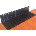 4 Pack - L 6" X H 4" X W1.5", 5Mm Thick Black L...