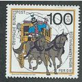 GER 1989 100pf +50 'CHARITY - POSTAL DELIVERIES...
