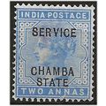 Chamba (ICS) 1887 O5 2a Ultramarine SERVICE Mou...