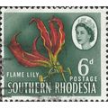 SOUTHERN RHODESIA, FLOWER, Gloriosa, Flame Lily...