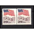 2523 29c U.S. Flag Fine MNH CNP Left 4 PA1206