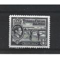 Turks&Caicos.SG194 1/4d Raking Salt (Black).Mou...