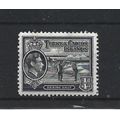 Turks&Caicos.SG194 1/4d Raking Salt (Black).Fin...