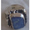 Lace glass silver ring SL 91