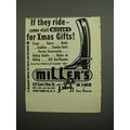 1952 Miller's Riding Apparel Ad - If they ride ...