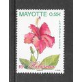 MAYOTTE 2008 HISBISCUS PLANT FLOWER 55c MNH