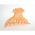Large peach orange acrylic hair claw clip for m...