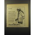 1960 Frank Brothers Advertisement - Golf Jacket...