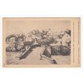 Rowlandson Drawing Newcastle Emlyn Art Postcard...
