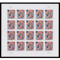 U.S. Flags Sheet of 20 - Postage Stamps Scott 5654