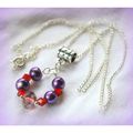 Dainty Small Pink Crystal Gem Charm Pendant & S...