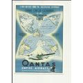 Advertising QANTAS Great Circle Courses Postcar...