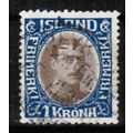 1931 Iceland Sc# 185 used - Christian X redrawn...