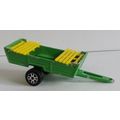 VINTAGE ' Majorette ' Green / Yellow Farm Trailer