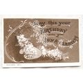 1907 Greetings postcard - Birthday Joy & Gladness