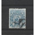 Burma.O153 3p Dancer (Blue).Fine Used.Jul25b