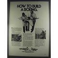 1980 Boeing 767 Airplane Ad - How to Build
