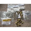 Mixed Lot of Spacers / Findings with Silver & G...
