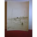 BEACH BADMINTON 1930s small photograph #