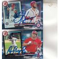 BRYCE HARPER & ALBERT PUJOLS AUTOGRAPHED 2017 P...