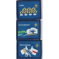 Scout Badges - 3 x Partnership - Black Backs (B...