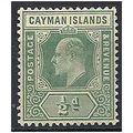 Cayman Islands 1907 SG25 1/2d Green Mounted Min...