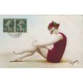 CARTE POSTALE - BAIGNEUSE - Ref 2