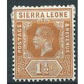 Sierra Leone 1913 SG114 1 1/2d Orange Mounted M...