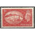 1950 SG510 5/- Red Mounted Mint . ..