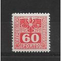 Austria.D900 60pf Red.Mounted Mint.Aug22