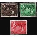 New Zealand. 1956 Complete Set (3 Vals) S.G.755...
