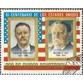 EQUATORIAL GUINEA, T. Roosevelt and W. H. Taft, red 1975, 5Ek