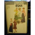 Simplicity 8244 Misses Blouse, Skirts, Apron & ...