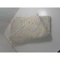 36 x 36 inch hand crafted multi color baby blanket