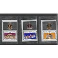 GRENADA GRENADINES 1977 SILVER JUBILEE SET 3 VA...