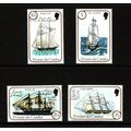 TRISTAN DA CUNHA 1983 SHIPS SET 4 VALS U/M MINT