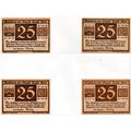 1921 Germany Suhl Notgeld Set of 4 Notes (1493)