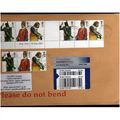 2013 SE~TE GUTTER STRIP OF 6 X 78P 'BRITISH ARM...