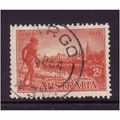 AUSTRALIA 1934 SG 147 2d ORANGE VERMILION CENTE...