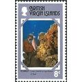 BVI Virgin QEII 1978 Tourism 8c Sponge Unmounte...
