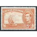 Cayman Islands 1947 SG120a 2 1/2d Orange Mounte...
