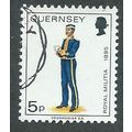 GUE 1974 5P 'GUERNSEY MILITIA' FINE USED (EBID4...