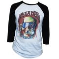 Megadeth 3/4 Sleeve Baseball T-shirt 1980s Thra...