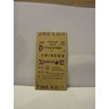 CHIPPENHAM TO SWINDON RETURN DAY card TICKET 14...