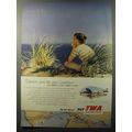 1953 TWA Airlines Ad - Dreams span the seas sometimes