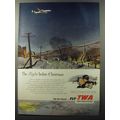 1953 TWA Airlines Ad - The flight before Christmas
