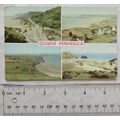 1968 postcard Gower Peninsula, Wales multi-view