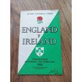 1960 England (Champions) vs Ireland Five Nation...