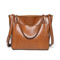 Women Purses and Handbags Leather Hobo Bags Brown