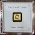 1 gram .9999 Fine Gold Bar - Geiger Edelmetalle...